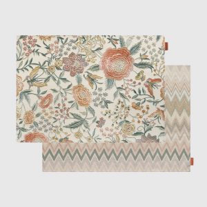 Pair of Papermat placemats 35×48 cm (Multicoloured)