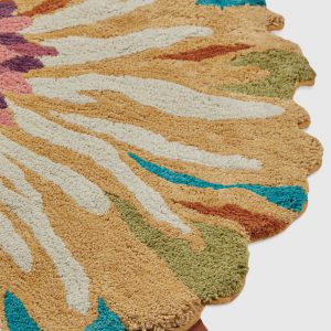 Blandine Floral Bath Mat 80 cm (Multicoloured)