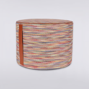 Biscayne cylindrical pouffe 40x30 cm (Orange)