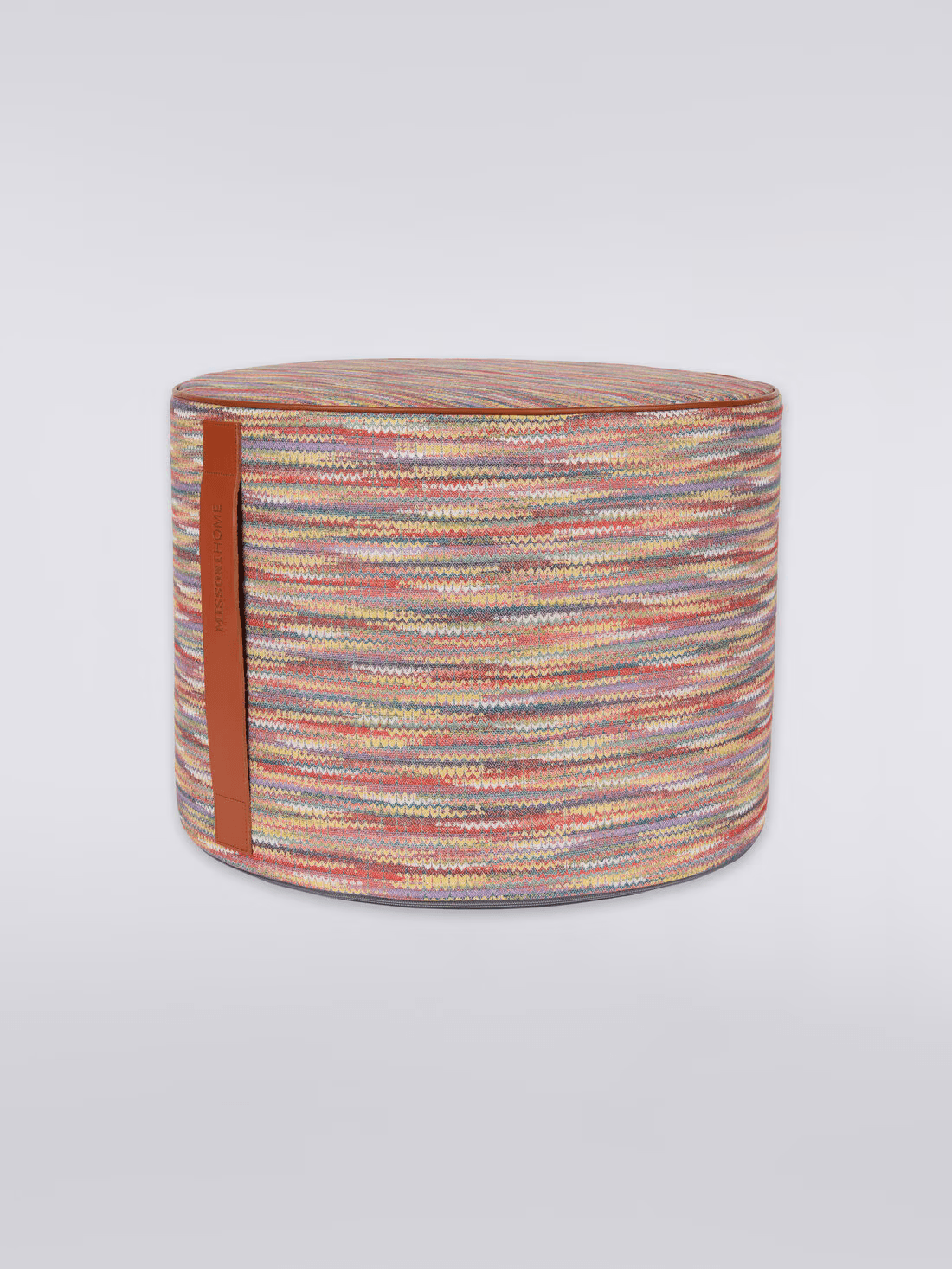 Biscayne cylindrical pouffe 40x30 cm (Orange)