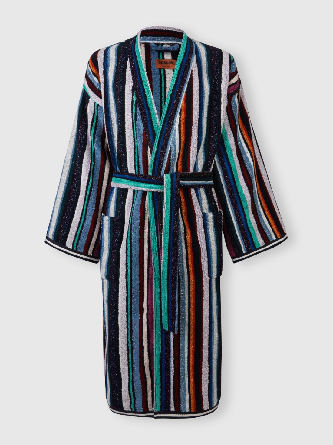 Chandler terry bathrobe with lurex (Blue)