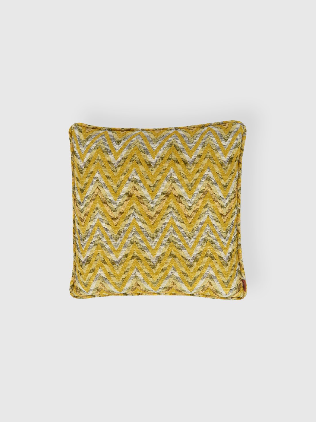 Bleatched 40x40 cm 3D effect chevron cushion (Yellow)