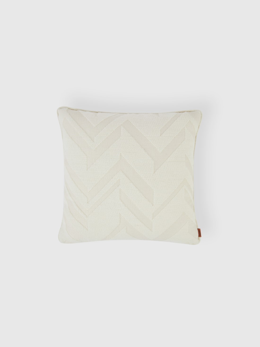 Orme 40x40 cm 3D effect jacquard cushion (White)