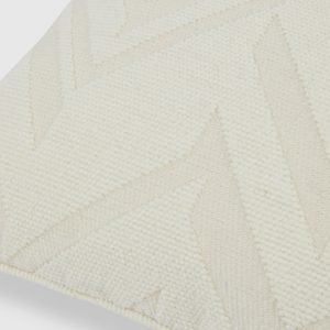 Orme 40x40 cm 3D effect jacquard cushion (White)