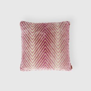 Ziggy 40x40 cm viscose blend zigzag cushion (Multicoloured)