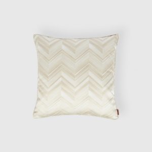 Layers 40x40 cm cotton sateen chevron cushion (White)