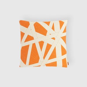 Nastri cushion 40x40 cm with stitching (Orange)