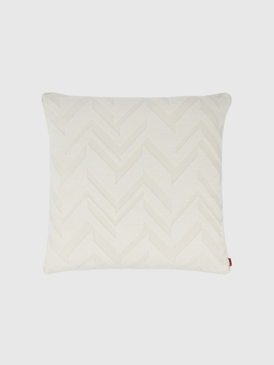 Orme 60x60 cm 3D effect jacquard cushion (White)