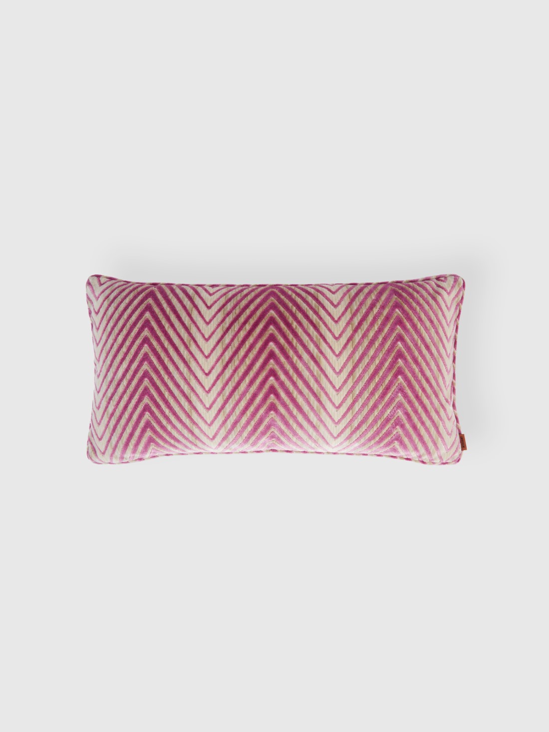 Ziggy 30x60 cm viscose blend zigzag cushion (Multicoloured)