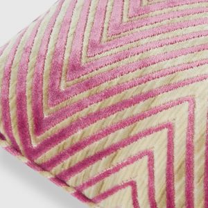 Ziggy 30x60 cm viscose blend zigzag cushion (Multicoloured)