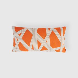 Nastri 30x60 cm cushion with stitching (Orange)