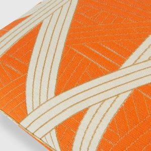 Nastri 30x60 cm cushion with stitching (Orange)