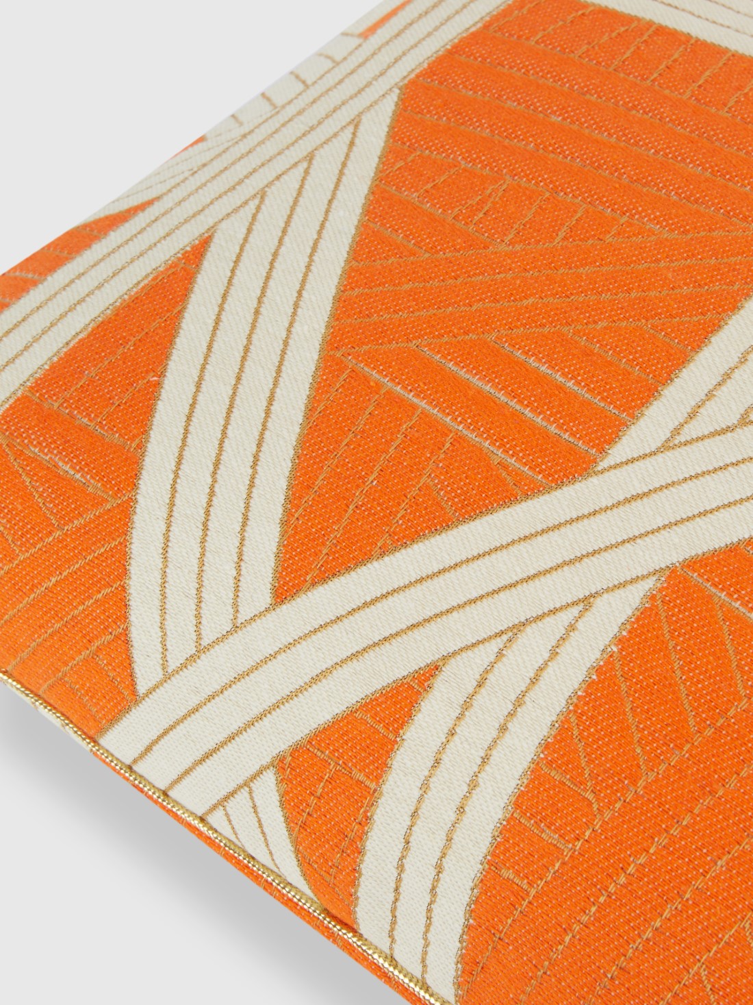 Nastri 30x60 cm cushion with stitching (Orange)