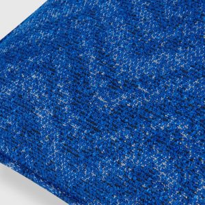 Columbia 40x40 cm chevron bouclé cushion (Blue)