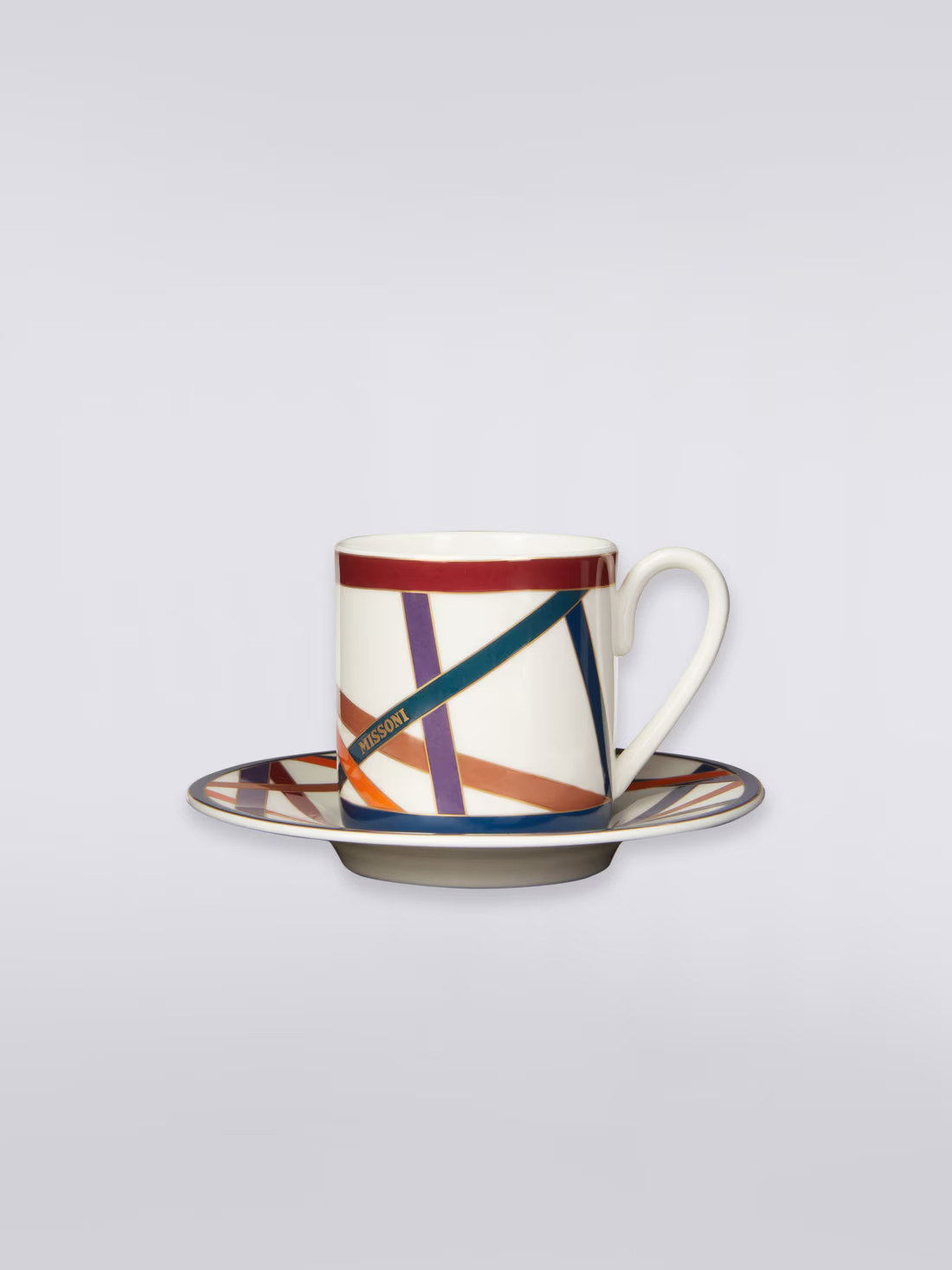 Nastri Set of 6 coffee cups & saucers (Multicoloured)