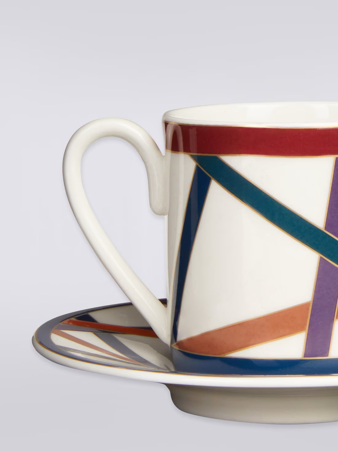 Nastri Set of 6 coffee cups & saucers (Multicoloured)