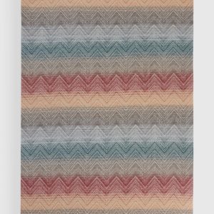 Marea 130x190 cm wool plaid blanket with chevron pattern (Multicoloured)