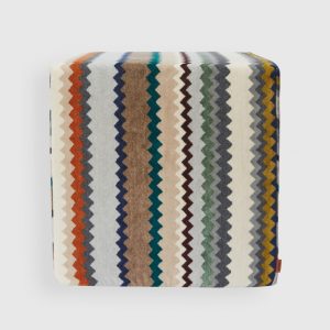 Dune 40x40x40 cm cubic outdoor pouffe (Multicoloured)