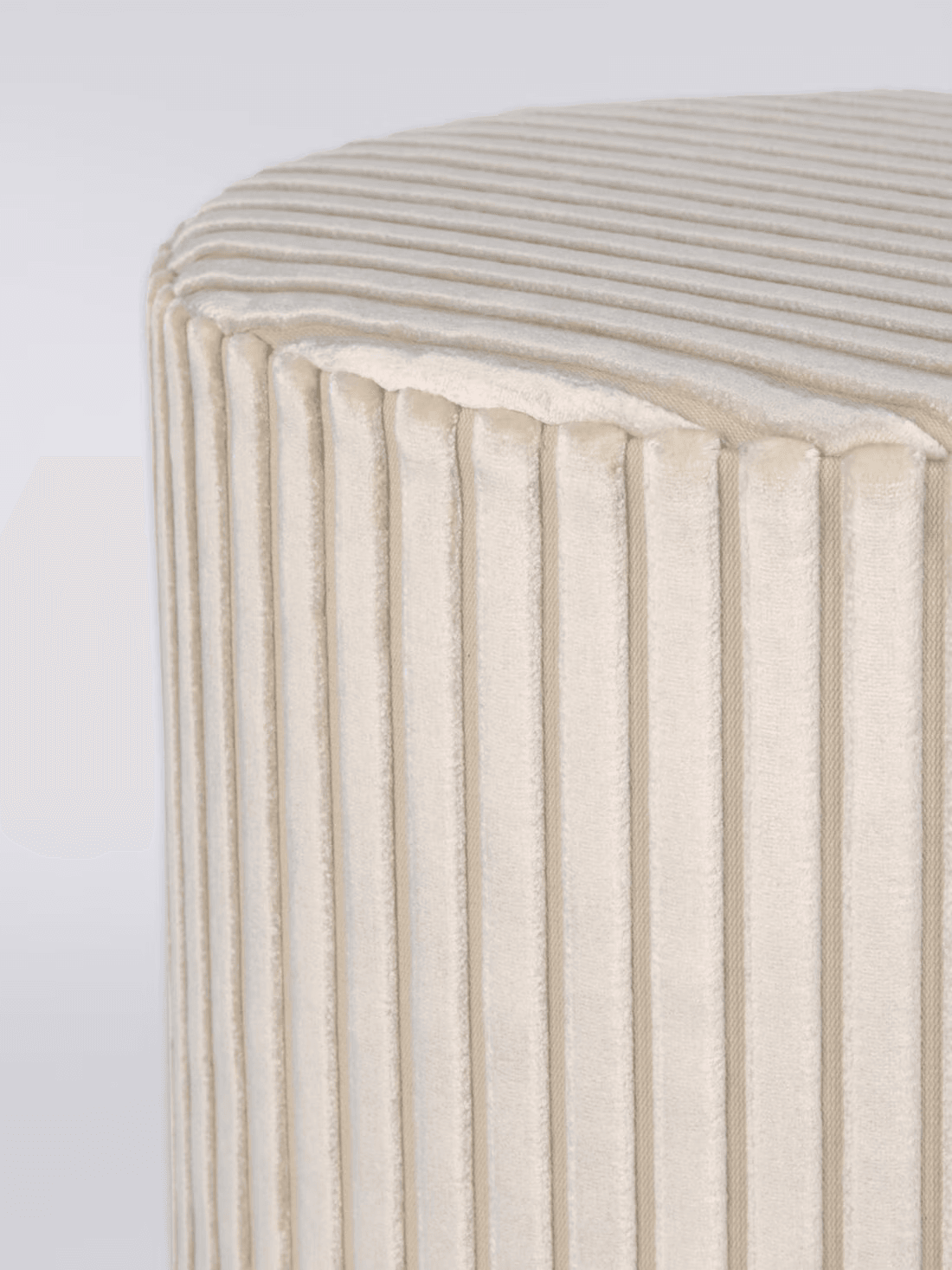 Coomba Cylinder Pouf 40X30 (White)