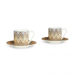 Jarris Set of 2 coffee cups & saucers (White)