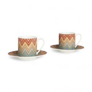 Jarris Set of 2 coffee cups & saucers (Red)