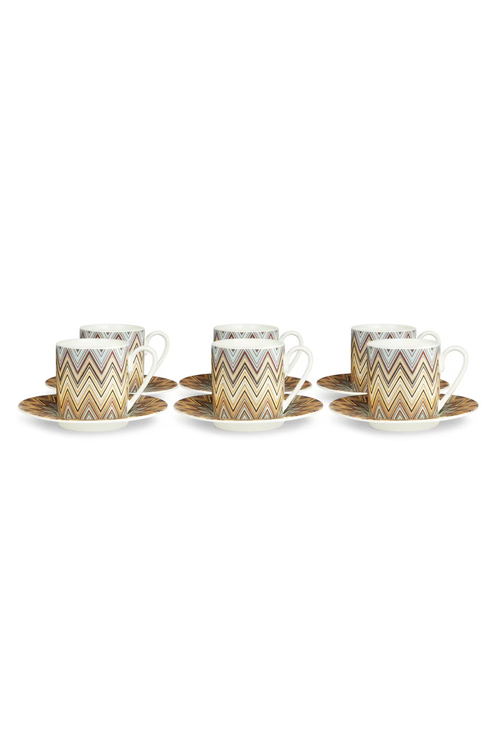 Jarris Set of 6 coffee cups & saucers (White)