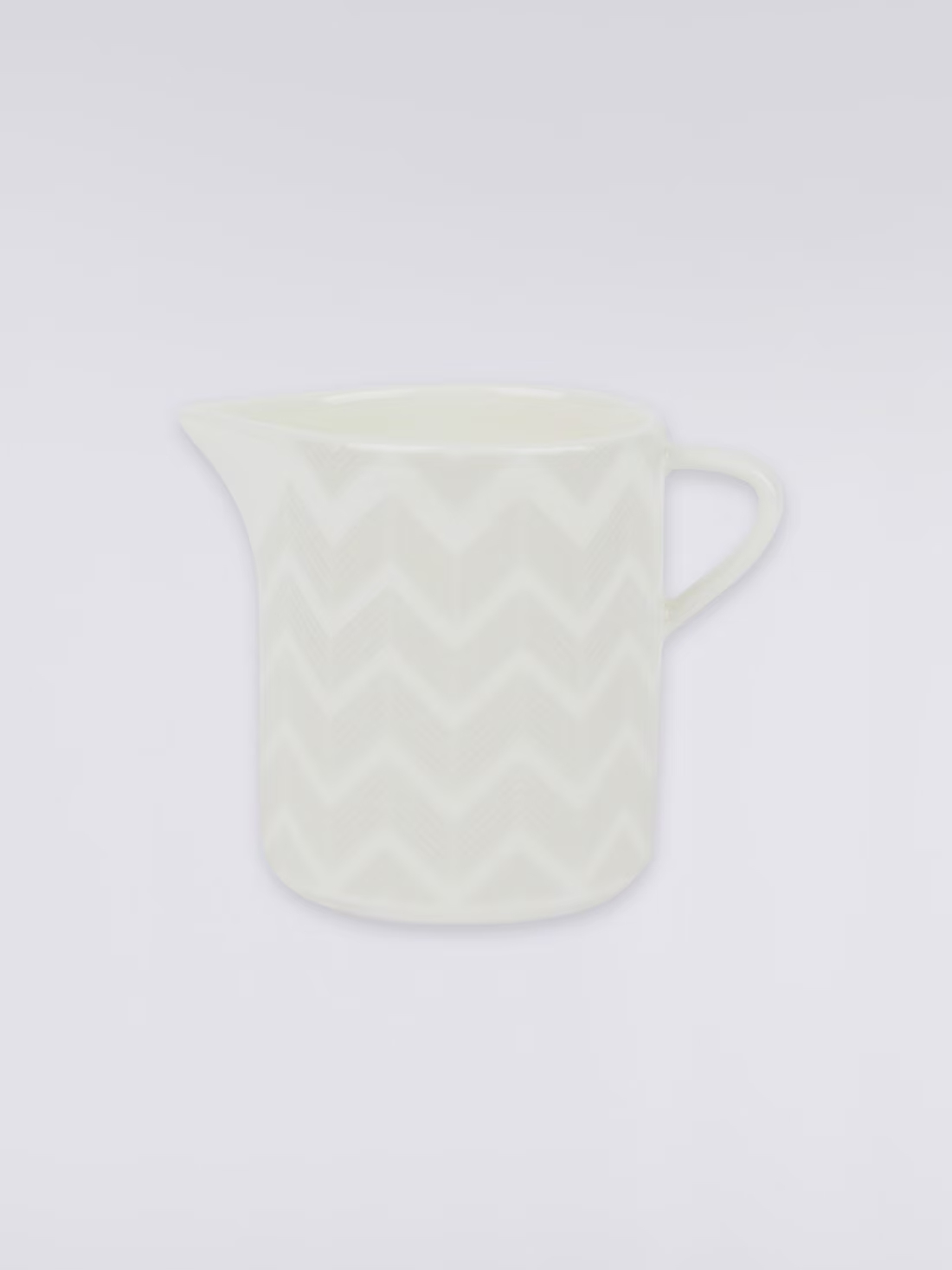 Zigzag White Milk Jug