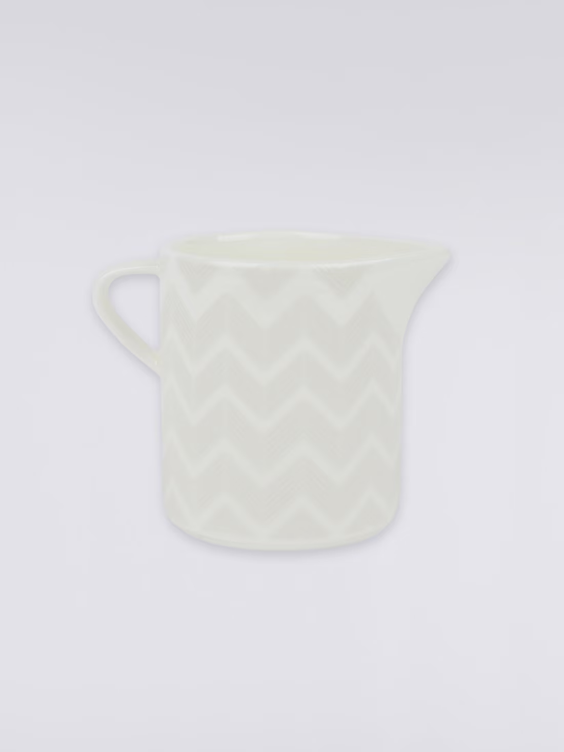 Zigzag White Milk Jug