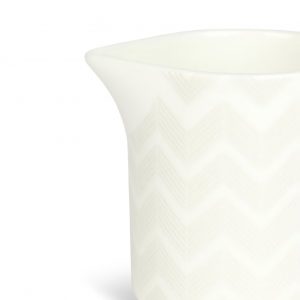 Zigzag White Milk Jug (White)