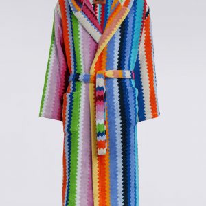 Cecil Hooded Bathrobe (Multicoloured)