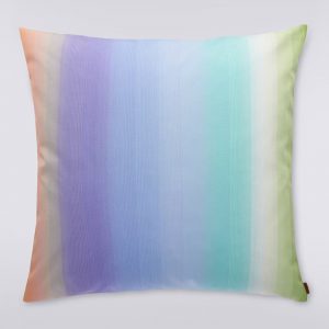 Resort 60x60 cm outdoor cushion in multicoloured faded canvas (Multicoloured)