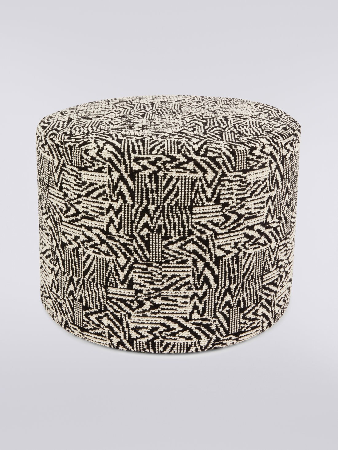 Noise Cylinder Pouf 40X30 (Black & White)