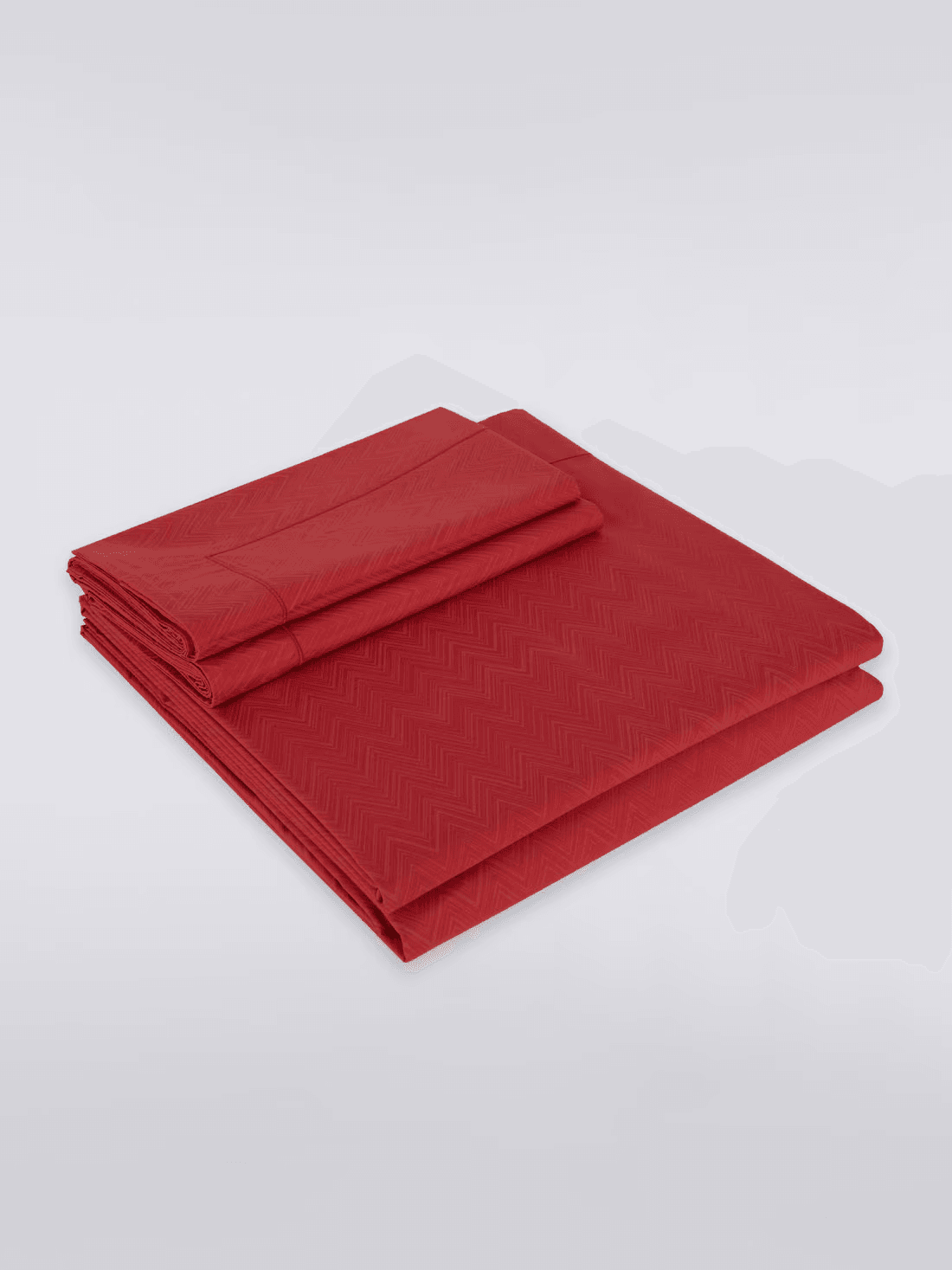 Jo double sheet set with cotton pillowcases (Red)